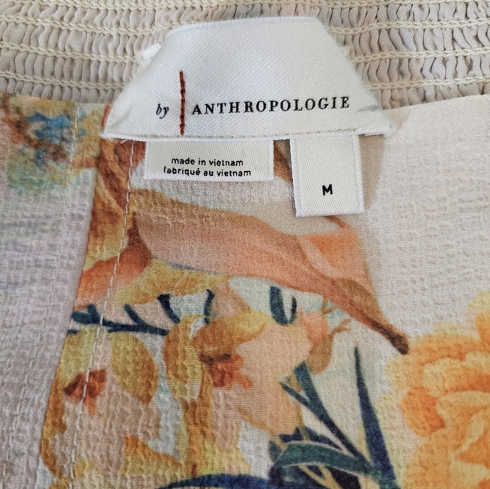 Anthropologie Skirt Medium Floral Asymmetrical Lace - Picture 11 of 14